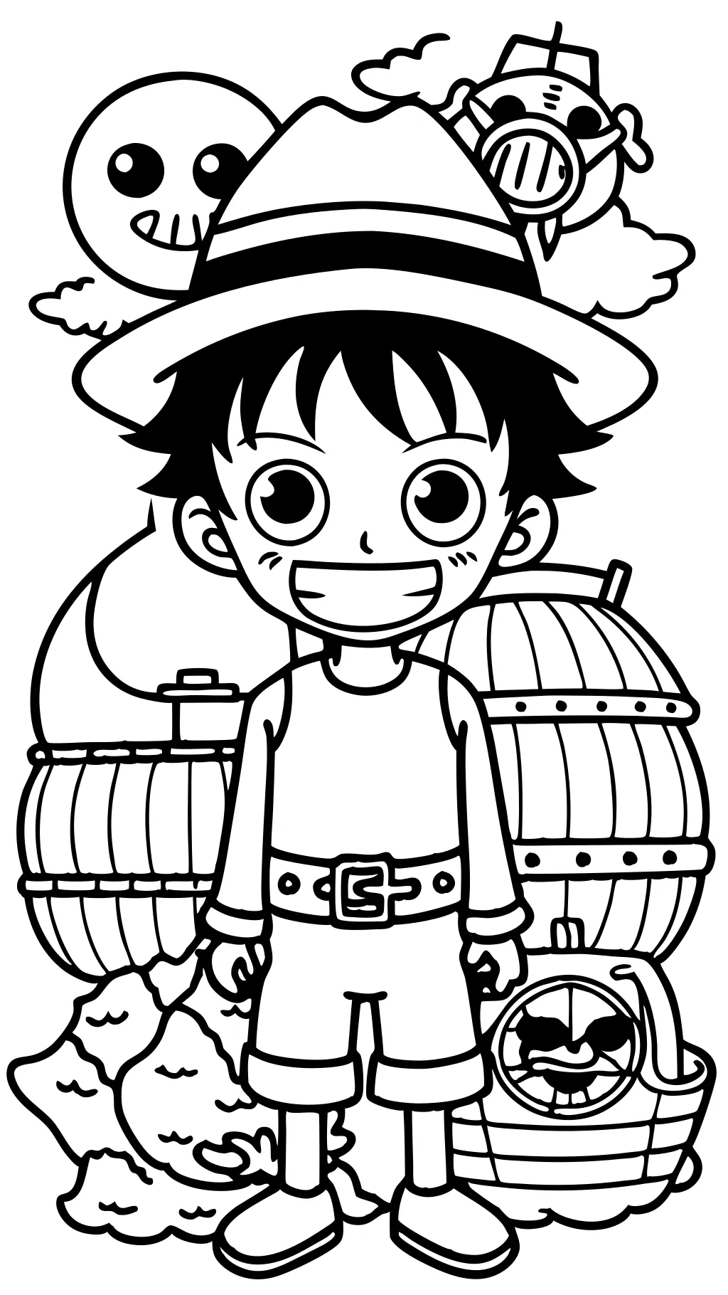 one piece coloring pages